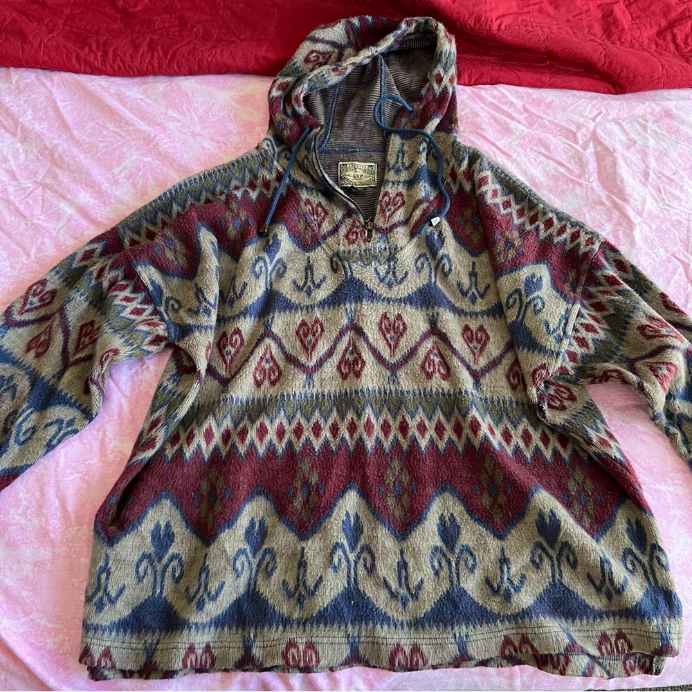 Express Multicolor Knit Halfzip hoodie